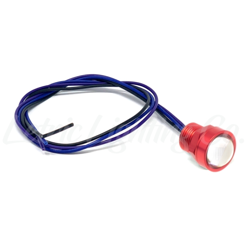 Letric Lighting Royal Flush G2 LEDs Sealed Red Anodized Body - White/Amber Switchback - LLC-RFRS-WAS