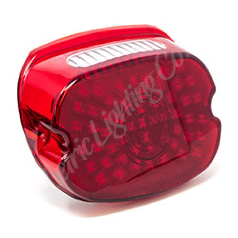 Letric Lighting 99-23 Square Back Model SO-LO Slantback Low-Profile LED Taillight - Red Lens - LLC-SLTL-RT