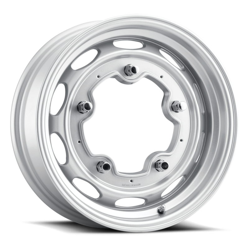 Mobelwagen MW-520S Interceptor 15x4.5in / 5x205 BP / 34mm Offset / 156mm Bore - Silver Wheel - MW-520S-54520+34