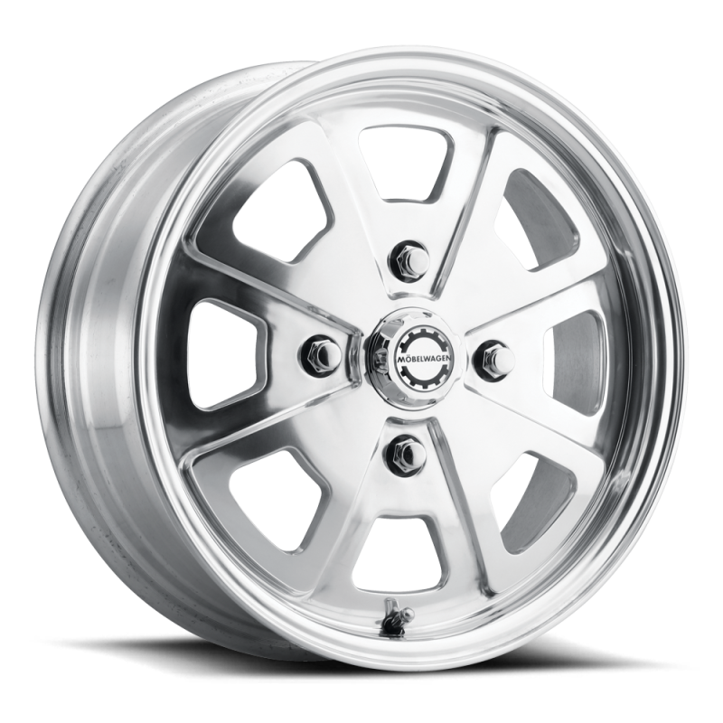 Mobelwagen MW-730P Schnell 15x5.5in / 4x130 BP / 35mm Offset / 79.1mm Bore - Polished Wheel - MW-730P-55530+35