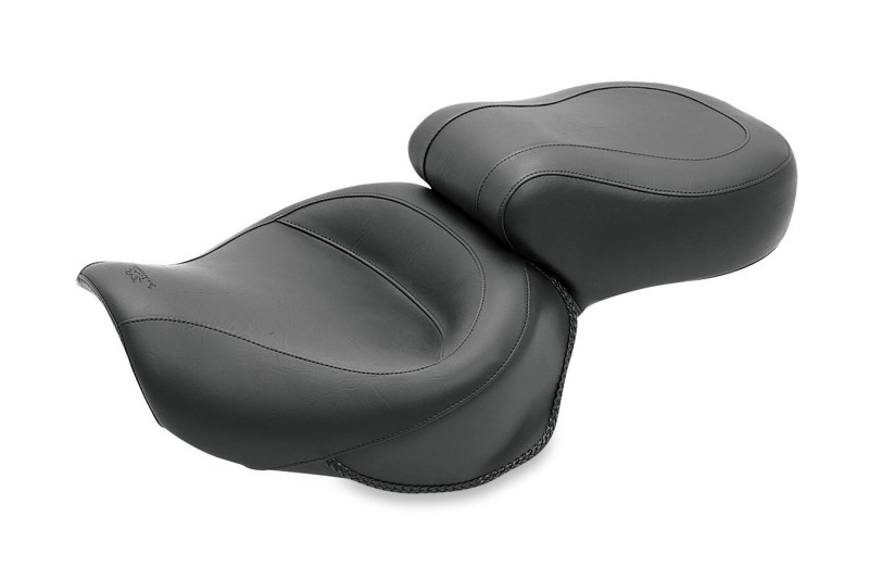 Mustang 06-17 Harley Dyna Wide Touring 1PC Seat - Black - 75535