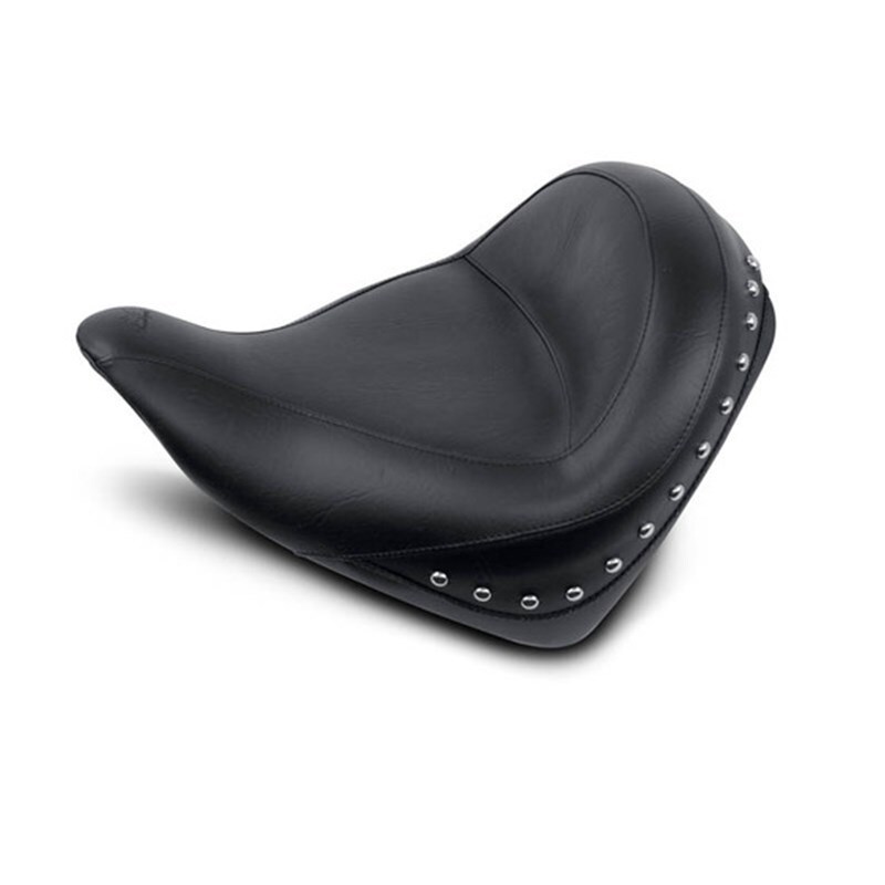 Mustang 10-21 Honda VT1300CX Fury Wide Touring Solo Seat w/Studs - Black - 76280