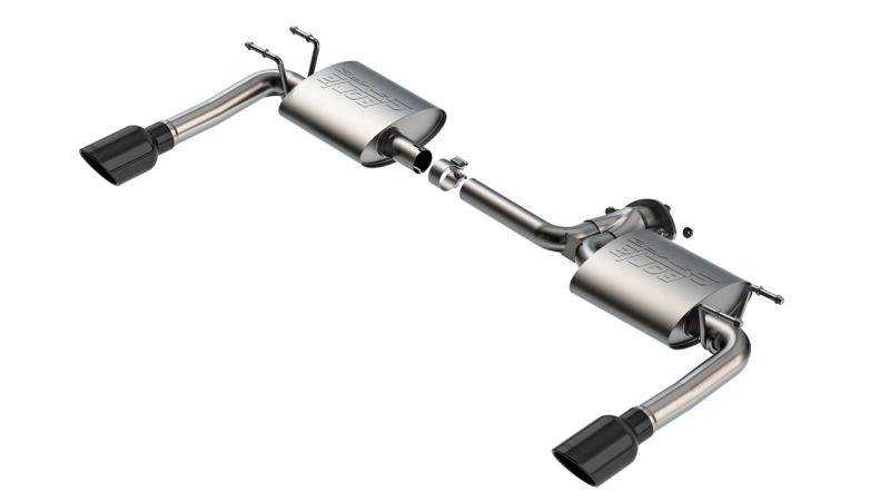 Borla 19-23 Mazda 3 NA / 21-23 Mazda 3 Turbo S-Type Axle Back Exhaust w/ 4in Black Tips - 11982BC