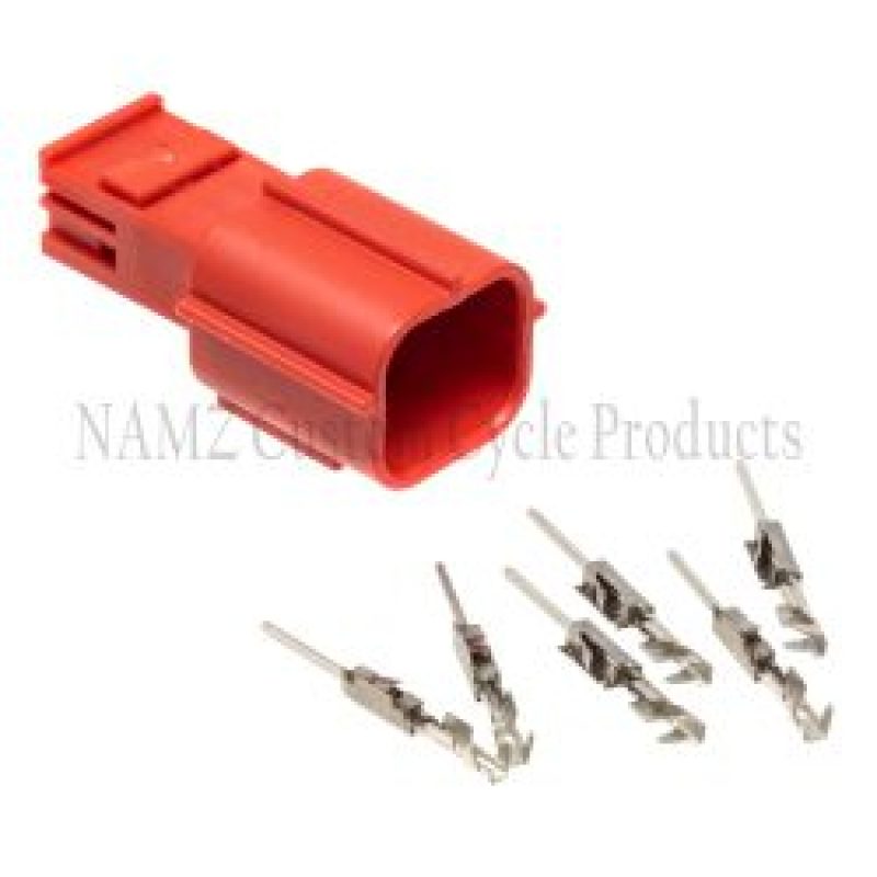 NAMZ 21-23 HD Mating 6-Position Male Red Connector & Terminal Kit for OBD-II - N-OBD-II