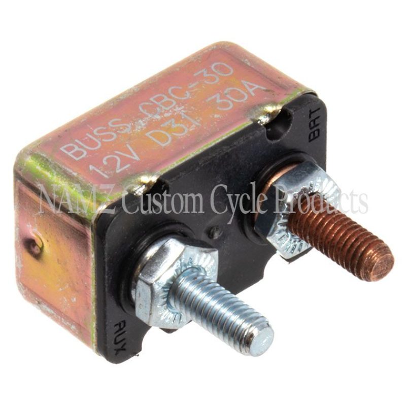 NAMZ Universal 30-AMP Circuit Breaker 10/32in. Studs - Single (OEM 74599-77B) - NCB-3001