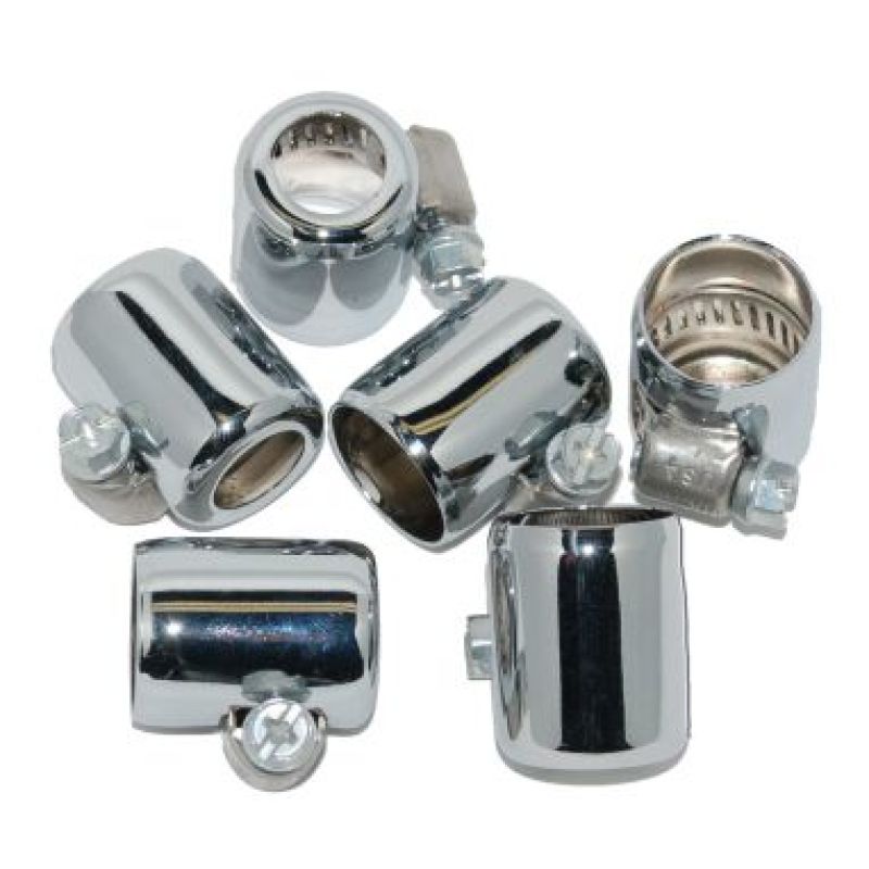 NAMZ Hose Clamps 3/8in. ID Chrome (6 Pack) - NHC-CH206