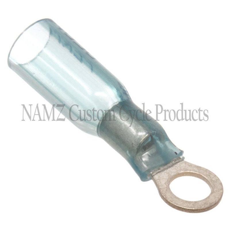 NAMZ Heat Sealable No.10 Ring Terminals 22-18g (25 Pack) - NIS-19164-0034
