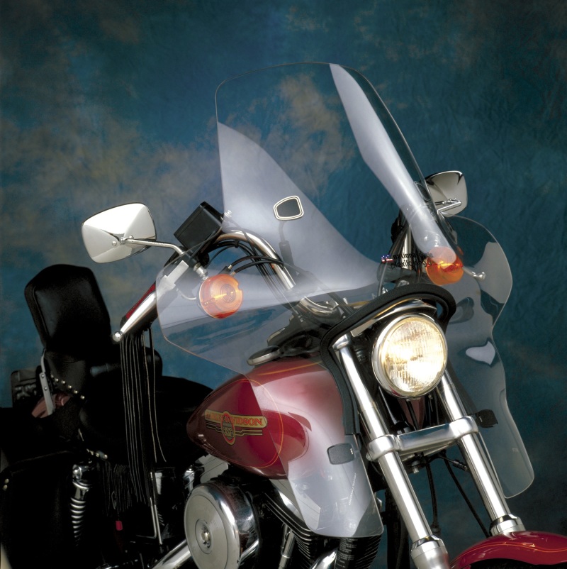 National Cycle 88-21 Harley XL/FXR/FXD/86-91 BMW R80G/R100GS/15-23 Ducati Scrmblr Plexifaring 3-Clr - N8513-01