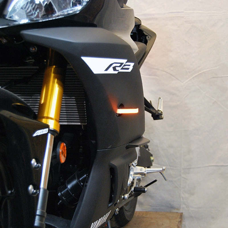 New Rage Cycles 19+ Yamaha YZF-R3 Front Turn Signals - R3-FB