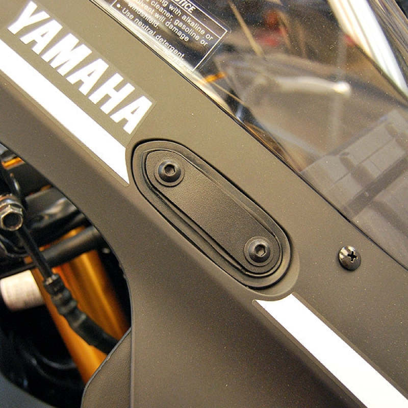 New Rage Cycles 19+ Yamaha R3 Mirror Block Off Plates - R3-MBO