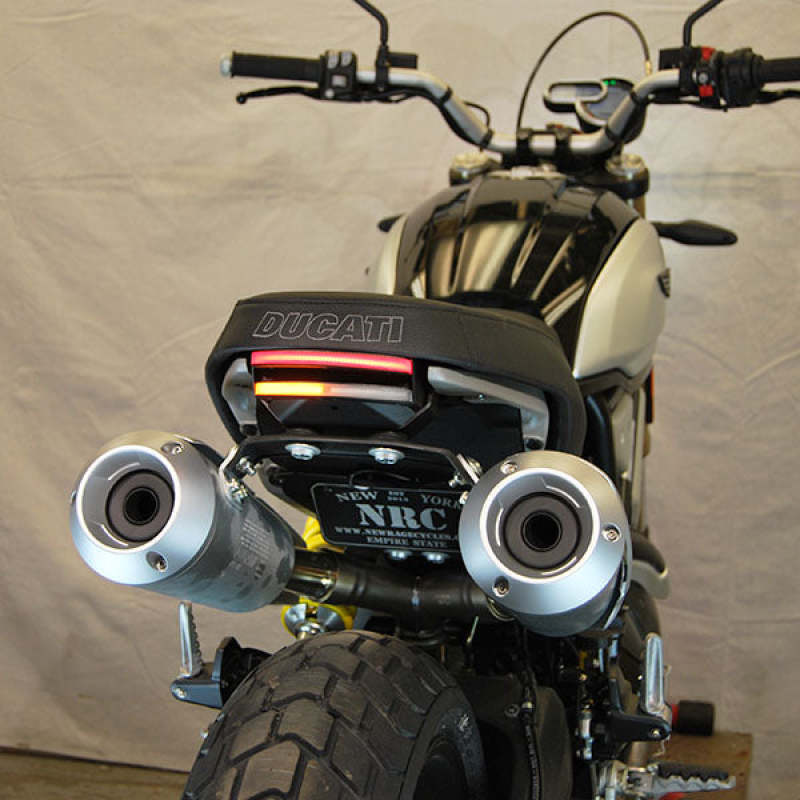 New Rage Cycles 18+ Ducati Scrambler 1100 Fender Eliminator Kit-Tucked - S1100-FE-T