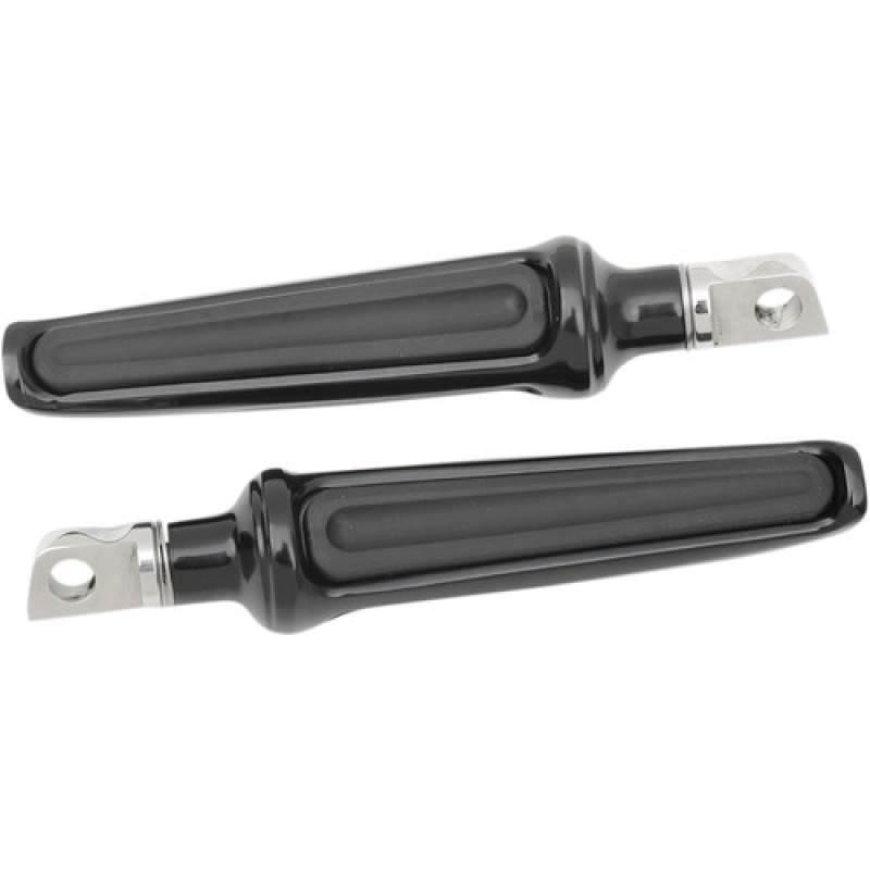 Performance Machine Footpegs Contour Passenger - Black Ano - 0035-0065-B