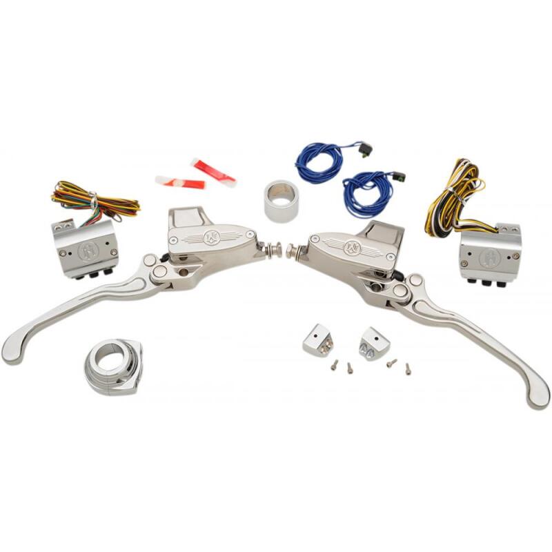 Performance Machine 9/16in Hand Control Set Hyd - Chrome - 0062-4020-CH