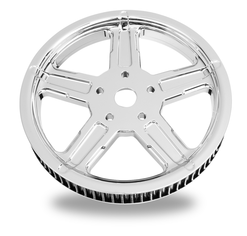 Performance Machine Belt Pulley 66T x 1in Formula - Chrome - 0093-6266FRML-CH