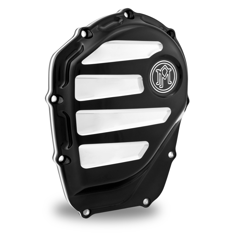 Performance Machine Cam Cover Scallop - Contrast Cut Platinum - 0177-2072-BMP