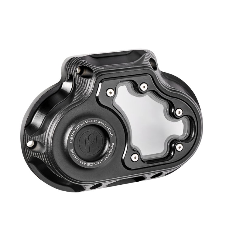 Performance Machine  Vision Clutch Cover W/Bezel - Black Ops - 0177-2081M-SMB