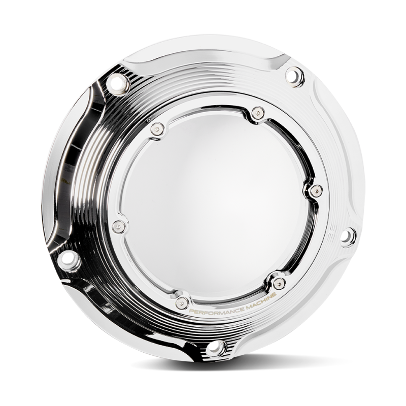 Performance Machine Vision Derby Cover W/Bezel - Chrome - 0177-2083M-CH