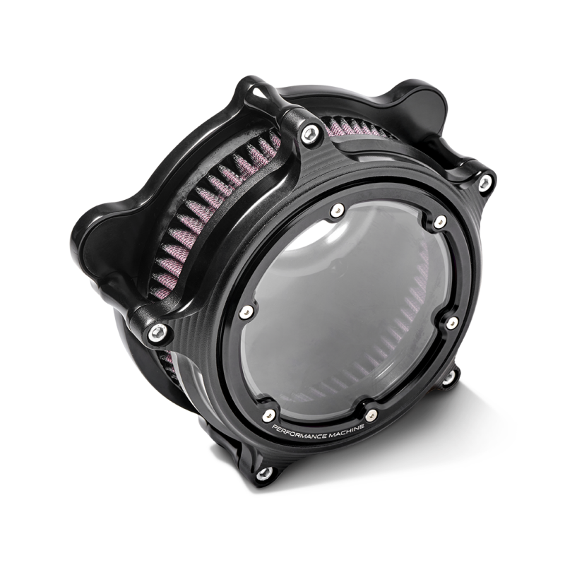 Performance Machine  Vision Air Cleaner W/Bezel - Black Ops - 0206-2157-SMB