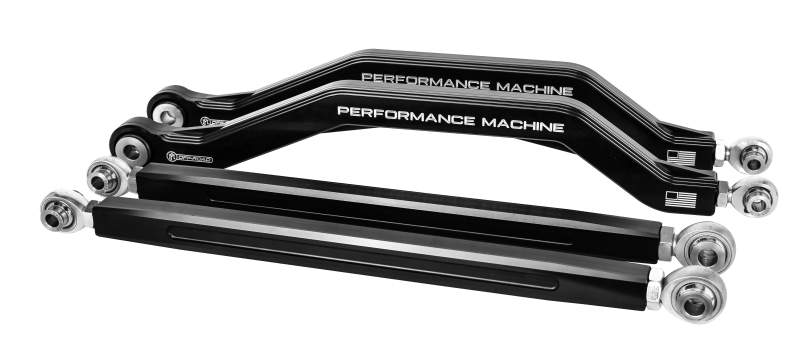 Performance Machine UTV High Clearance Radius Rod Set (4 Rods) - Contrast Cut - 0222-2008-BM