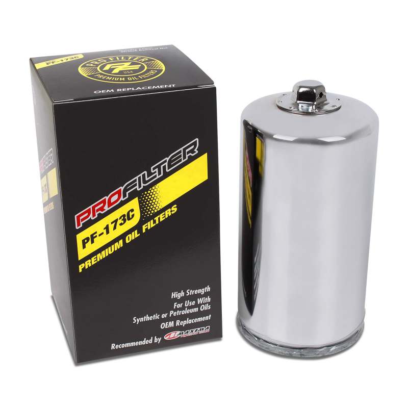 ProFilter Harley Spin-On Chrome Various Performance Oil Filter - PF-173C