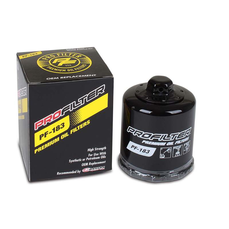 ProFilter Italjet/Malaguti/Peugeot/Piaggio Spin-On Black Various Performance Oil Filter - PF-183