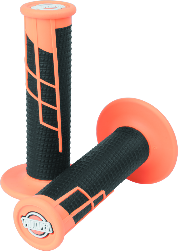 ProTaper Clamp-On 1/2 Waffle Grip - Neon Orange/Black - 021661