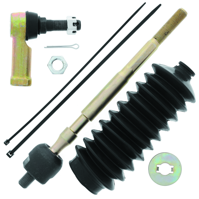 QuadBoss 06-09 Yamaha YXR450FA Rhino 450 4x4 Steering Rack Tie Rod Assembly Kit - Left Inner & Outer - 411155