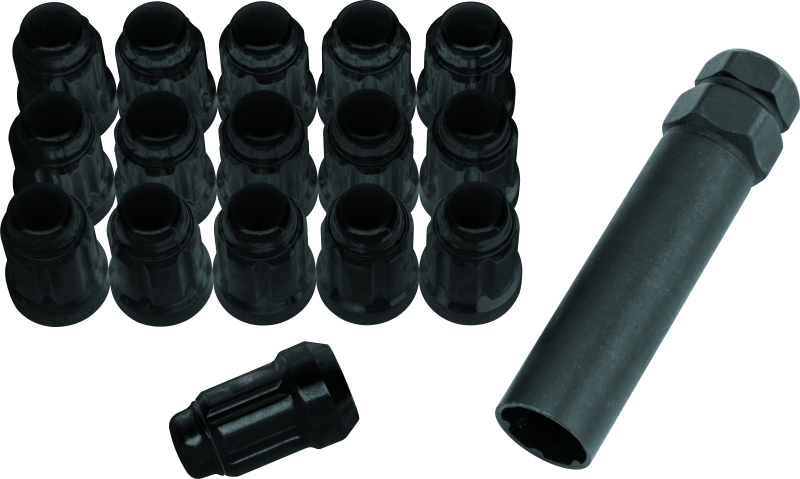 QuadBoss Spline Lug Nuts 12x1.25 - Black - 608817