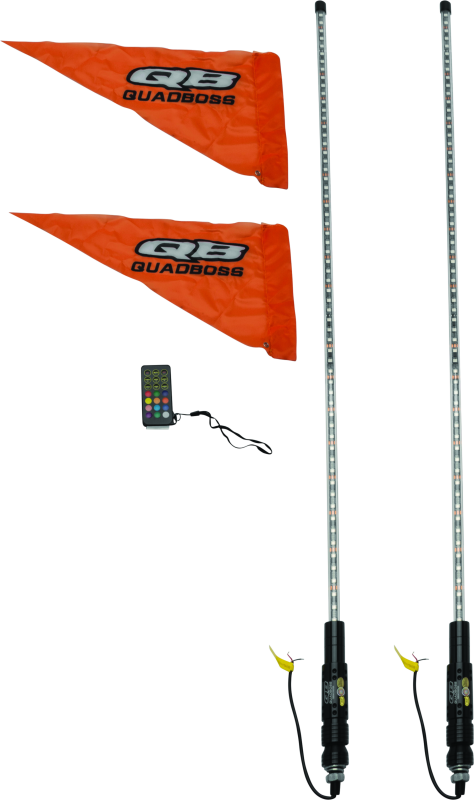 QuadBoss Qb 4Ft Clear Dual Whip Rmte - 609659