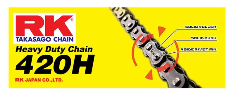 RK Chain RK-M 420H-132L - Natural - 420H-132