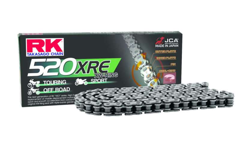 RK Chain 520XRE-124L XW-RING NATURAL - 520XRE-124