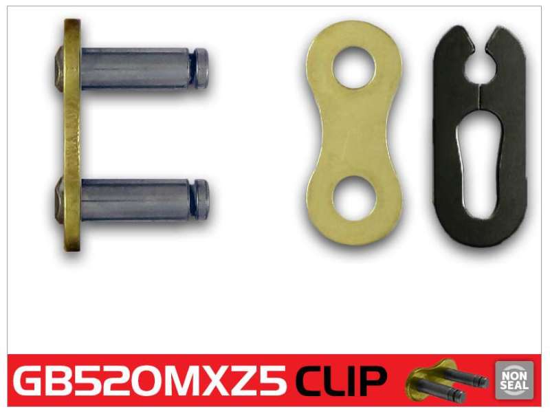 RK Chain GB520MXZ5-CLIP - Gold - GB520MXZ5-CL