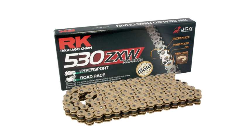 RK Chain GB530ZXW-120L XW-Ring - Gold - GB530ZXW-120
