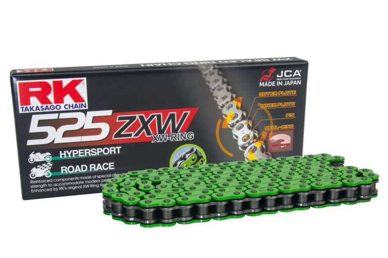 RK Chain MM525ZXW-150L XW-Ring - Green - MM525ZXW-150