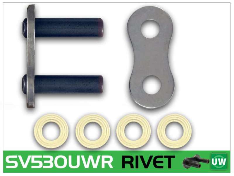 RK Chain SV530UWR-RIVET - Silver - SV530UWR-RL