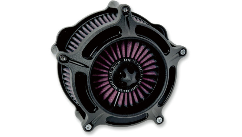 Roland Sands Design Turbine Air Cleaner - Black Ops - 0206-2039-SMB