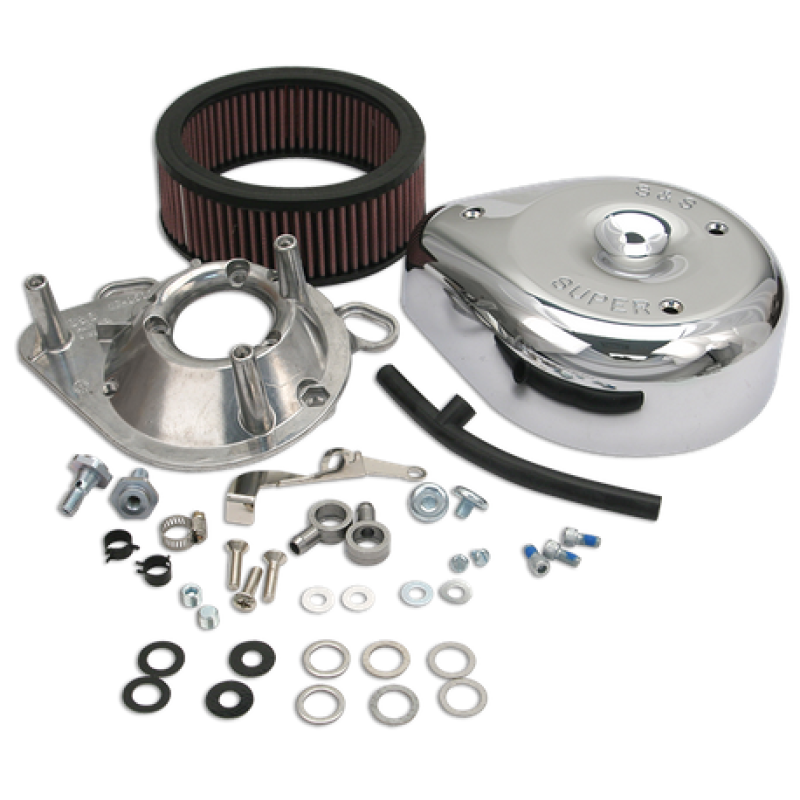 S&S Cycle 99-06 BT Teardrop Air Cleaner Kit for Super E/G Carb - 17-0403
