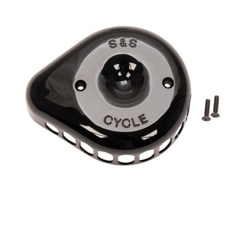 S&S Cycle Mini Teardrop Air Cleaner Cover For All Stealth Applications - Gloss Black - 170-0366