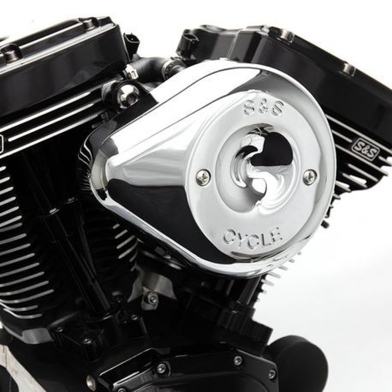 S&S Cycle 2007+ XL Sportster Models w/ Stock EFI Stealth Air Cleaner Kit w/ Chrome Teardrop Cover - 170-0526B