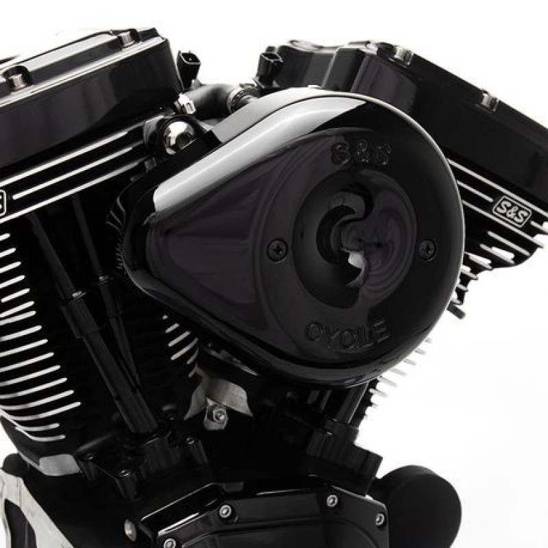 S&S Cycle 2007+ XL Sportster Models w/ Stock EFI Stealth Air Cleaner Kit w/ Black Teardrop Cover - 170-0527B