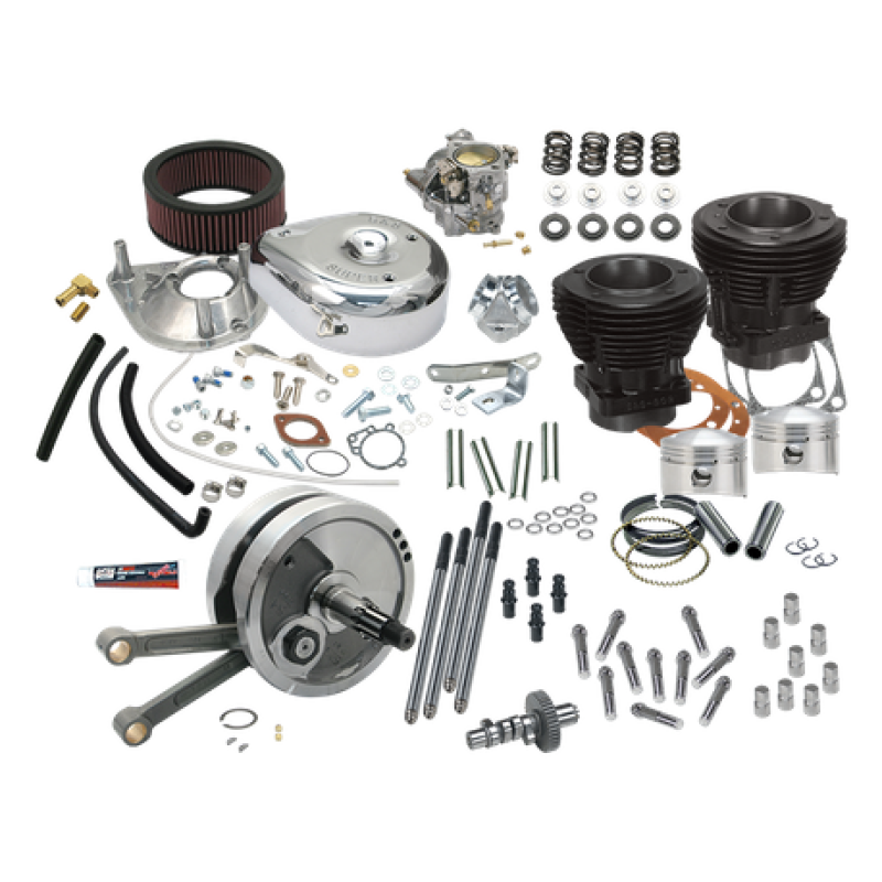 S&S Cycle 78-84 BT Complete 93in 3-5/8in Big Bore Stroker Hot Set Up Kit - 32-2268