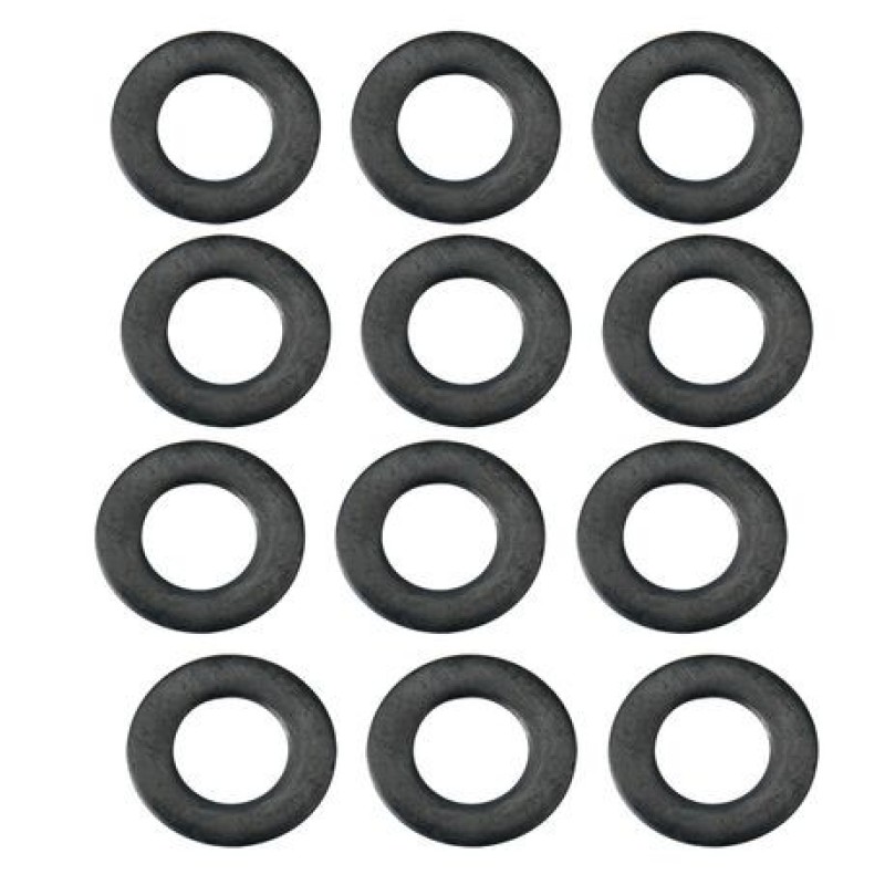 S&S Cycle .255in x .438in x .024in Rubber Coated Steel Flat Washer - 12 Pack - 50-7015-12