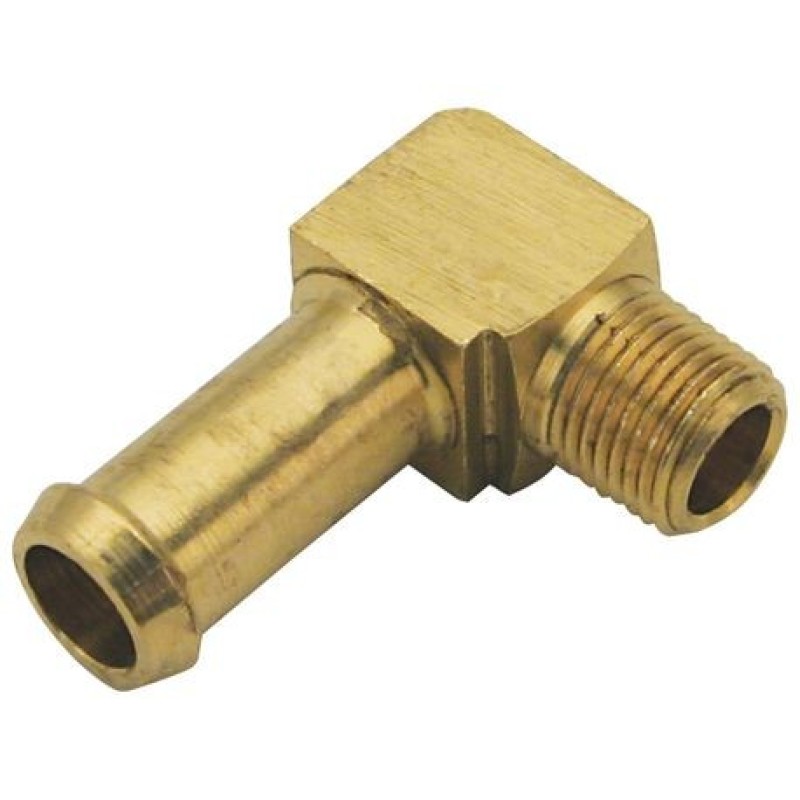 S&S Cycle 1/8-27 NPT x .375in 90 Degree Pipe Fitting - 50-8110