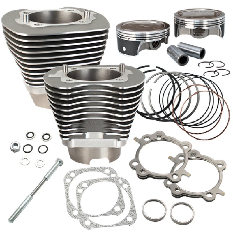 S&S Cycle 07-15 BT 4 1/8in Bore Cylinder & Piston Kit - 910-0490