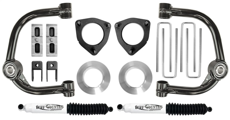 Tuff Country 19-23 Chevy 1500 4x4 4in Lift Kit w/ Upper Control Arms & Shocks - 14199KN