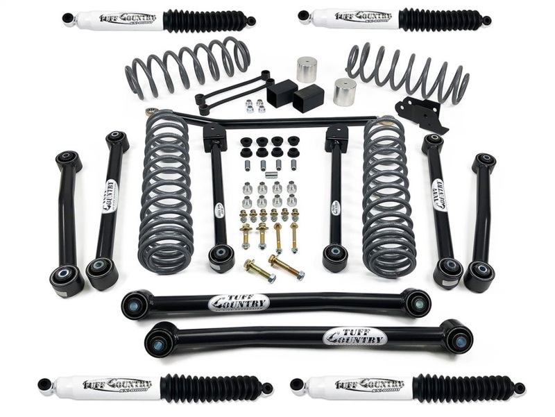 Tuff Country 18-23 Jeep Wrangler JLU (4 door Models Only) 4in Lift Kit EZ-Flex (SX8000 Shocks) - 44105KN