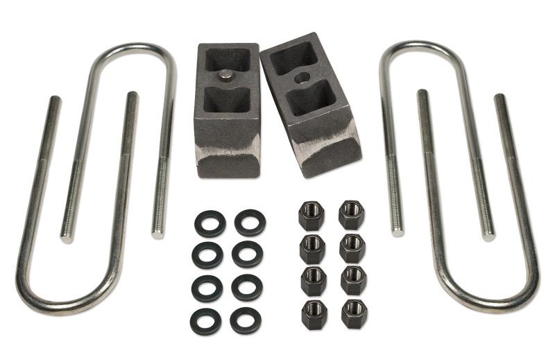 Tuff Country 99-16 Ford F-250 4wd (w/ Factory Overloads) 4in Rear Block & U-Bolt Kit Tapered - 97061