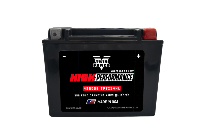 Twin Power YTX-24HL High Performance Battery Replaces H-D 66010-82A Made in USA - 485006