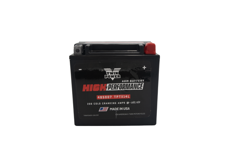 Twin Power YTX-14L High Performance Battery Replaces H-D 65958-04 Made in USA - 485007