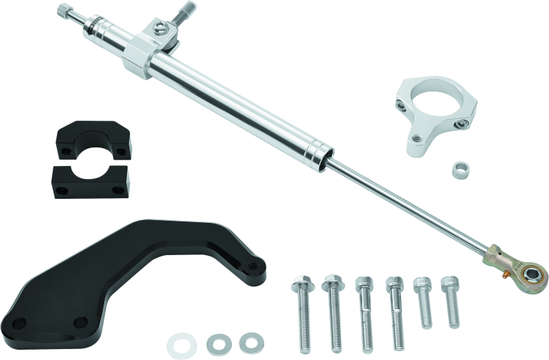 Twin Power 00-08 FLH FLT Satin Steering Damper Kit - 601114